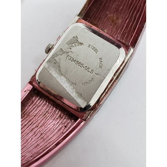Women\'s watch. Rose pink bangle band with jewels on face. F334565-1/LS main image 7